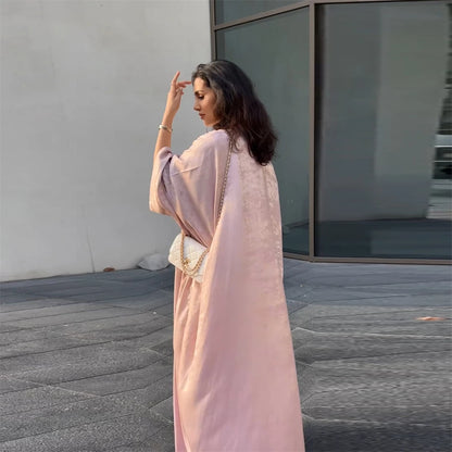 Ramadan Eid Open Dubai Luxury Abaya Damen Modest Kimono Coat 2025 Muslim for Women Islam Clothing Kebaya Robe Femme Musulmane.