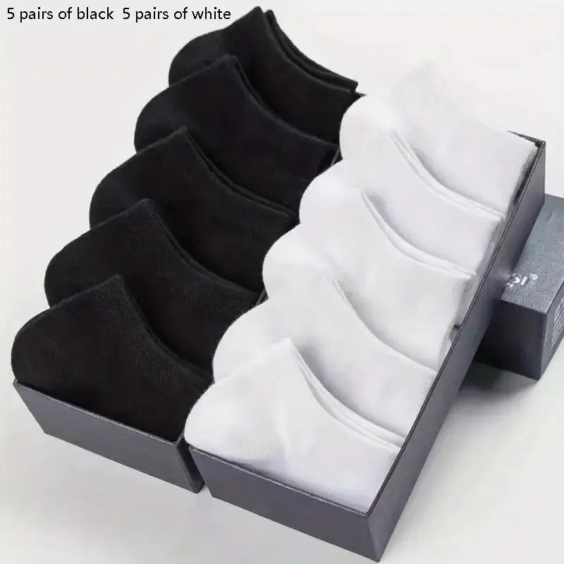 10/20/30/40/60 Pairs Of Unisex Solid Color Socks Comfy Breathable Soft Sweat Absorbent Socks For Daily And Outdoor Wearing.