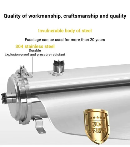 DIVEDEER Water Purifier Filtration Purification Soften Ultration Water Filter 0.01um SUS304 Whole House Water Purifier PVDF.