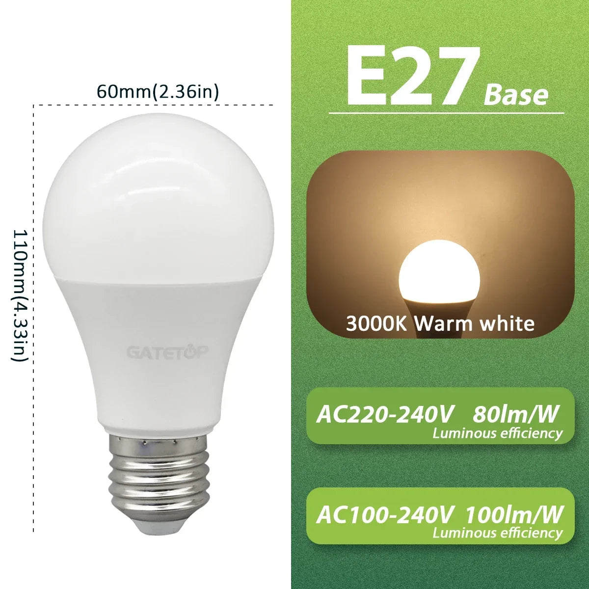 5PCS Bombilla Kein Flimmern Led-lampe Lampe 10W E27 AC 220V 120V Licht Warmweiß Natürliche Beleuchtung 3000K 4000K 6000K für Schlafzimmer