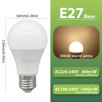 5PCS Bombilla Kein Flimmern Led-lampe Lampe 10W E27 AC 220V 120V Licht Warmweiß Natürliche Beleuchtung 3000K 4000K 6000K für Schlafzimmer