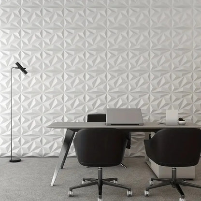 KUUJOJO 3D textured wall panel for indoor wall decoration, suitable for living room, hall, bedroom, hotel, office, send tape