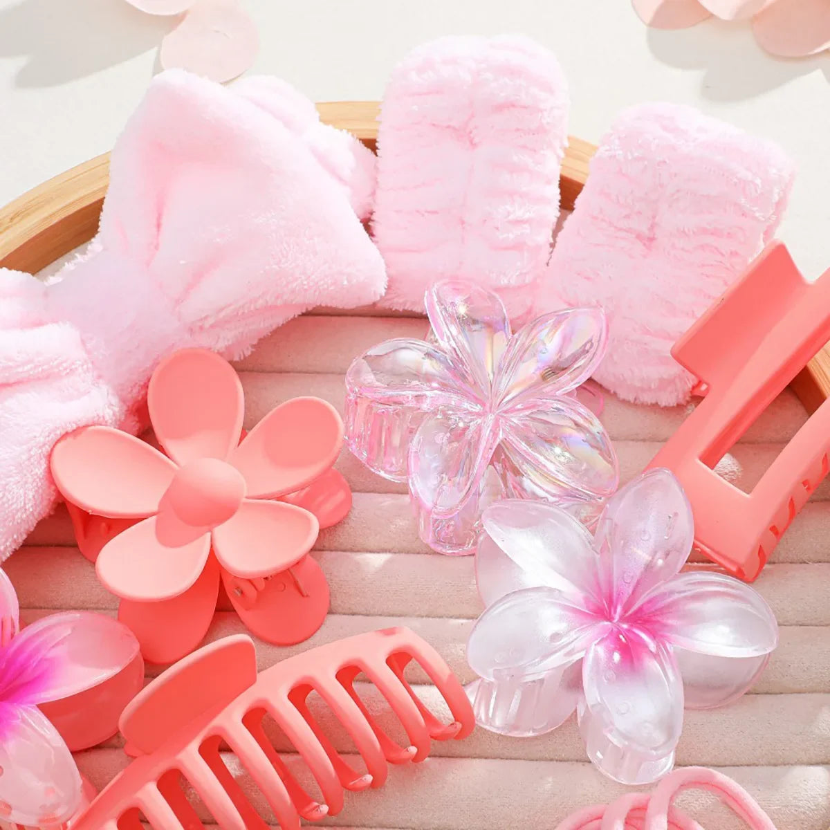 Matte Butterfly Knot Hair Ties Women's Hair Accessories Elastic Hair Bands Floral Hair Clips Autumn Winter New Style Hair Access.