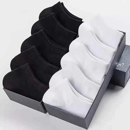 10/12/20/40 Pairs Men Boat Socks Business Sport Sweat Absorption Mature Summer Autumn Solid Color Soft Non Pilling Ankle Socks.