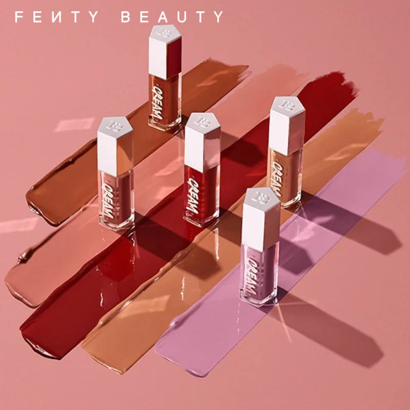 Fenty Beauty Gloss Bomb Lip Glaze Multi-color Moisten Shine Glitter Lip Plumper Makeup Beginner Liquid Lipstick Makeup Cosmetics.