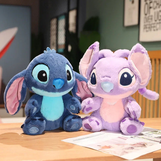 Soft Disney Lilo and Stitch Stuffed Stitch Plush Toy Lovely Stitch Christmas Cuddly Pillow Soft Angel Plushie Xmas Gift Girl.