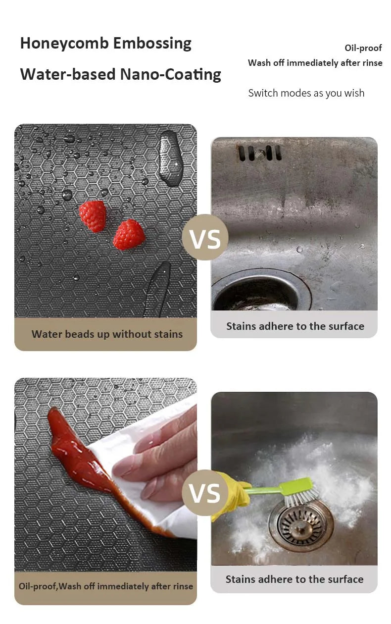 Whale sink kitchen single bowl nano black honeycomb LED digital display flying rain stainless steel large single bowl sink