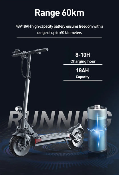 JOYOR Y6-S Electric Scooter for Adults 500W Motor 48V 18Ah Foldable Electric Scooter 10 Inch Tire City Commuter Electric Scooter.