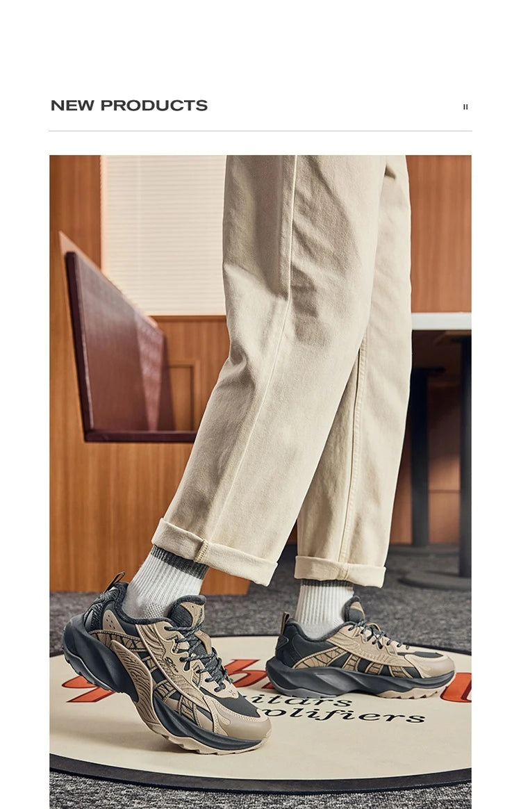 Xtep Flame 5.0 Men's Cotton Shoes 2024 Winter Comfortable Lightweight Heightening Rabbit Fur Warm Retro Casual Shoe 976419370048.