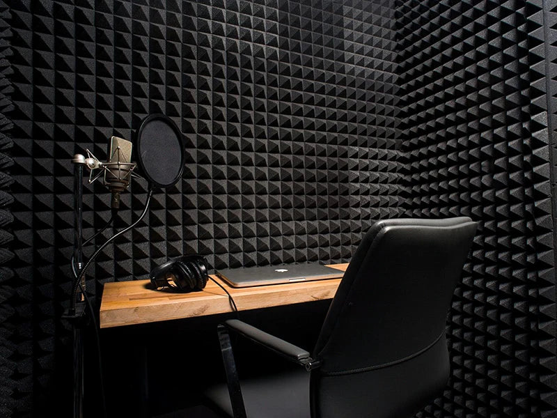 TOUO Acoustic Foam 6-48 Pcs Sound Proof Wall Panels High Density Studio Sound Absorbing Material Acoustic Foam Home Decoration