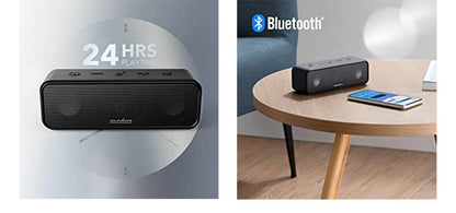 (EU stock) Soundcore 3 from Anker, Bluetooth 5.0 loudspeaker, 24H playing time, IPX7 waterproof, stereo sound with titanium membrane, Bas.