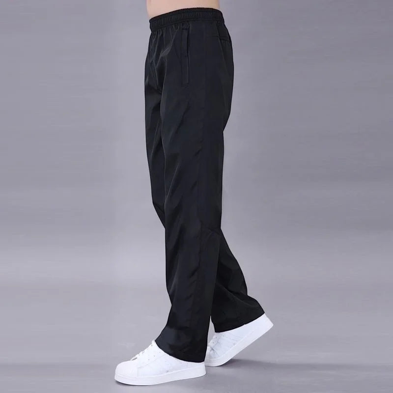 Men's Pants Sweatpant Quick Dry Breathable Pants Spring Sports Trouser Elastic Waist Straight Wide Joggers Running Tracksuit Men.
