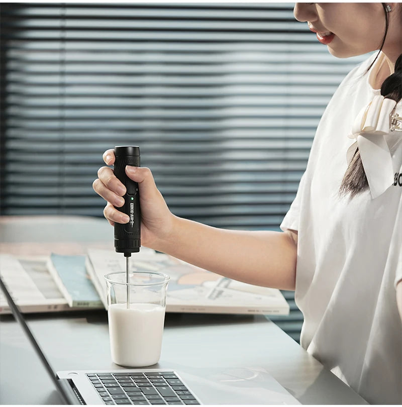 MHW-3BOMBER Official Electric Milk Frother Portable Home Barista Tools Kitchen Accessories