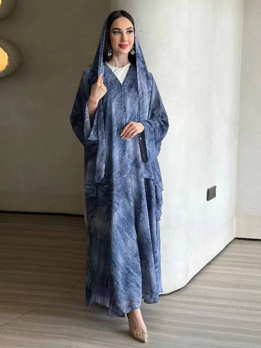 Muslim Women Fashion Dubai Abaya luxury Print Hijab Dress Kimono Cardigan Kaftan Ramadan Robe Femme African Islam Dresses Kebaya.