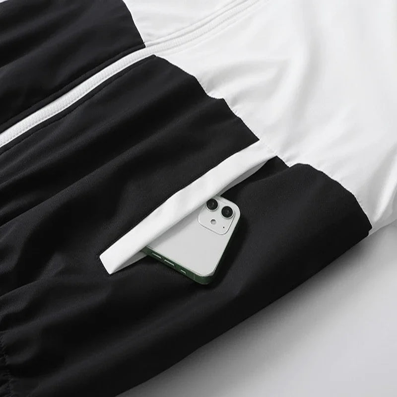 Spring and Autumn Men's Embroidered Hooded Sports and Leisure Set New Fashion Jacket and Pants 2-piece Hip Hop Sports Set.