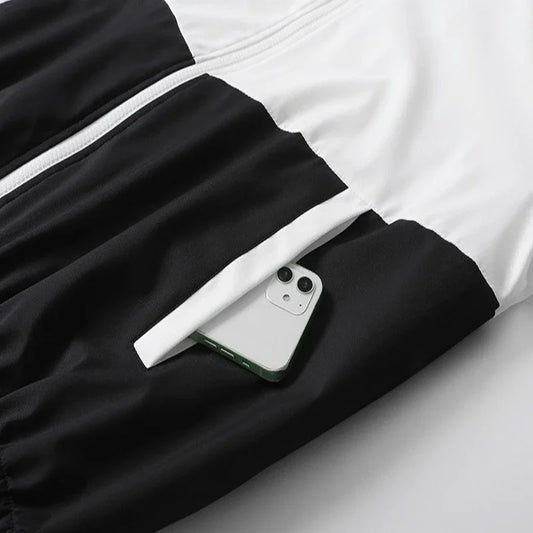 Spring and Autumn Men's Embroidered Hooded Sports and Leisure Set New Fashion Jacket and Pants 2-piece Hip Hop Sports Set.