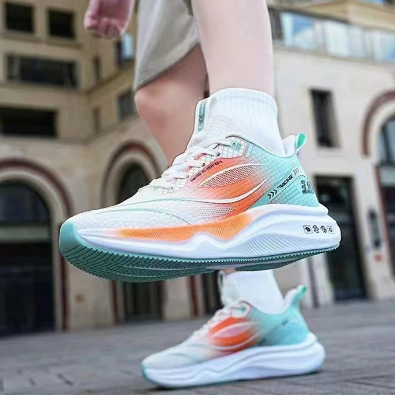 Men's Sneakers Breathable Running Shoes Lightweight Platform Shoes Comfortable Soft Casual Shoes Outdoor Non Slip Tennis Shoe.