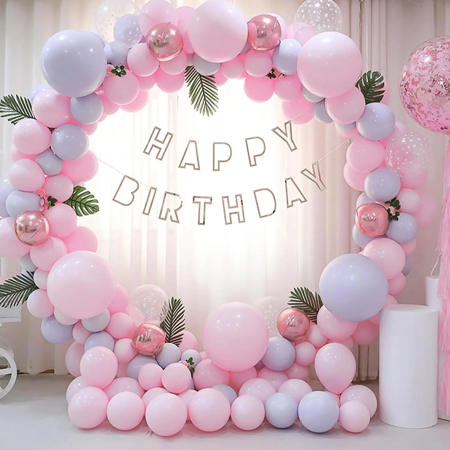 Pastell rosa Luftballons in verschiedenen Größen 18 12 10 5 Zoll für hellrosa Luftballons zum Geburtstag Valentinstag Hochzeits feier Dekoration.