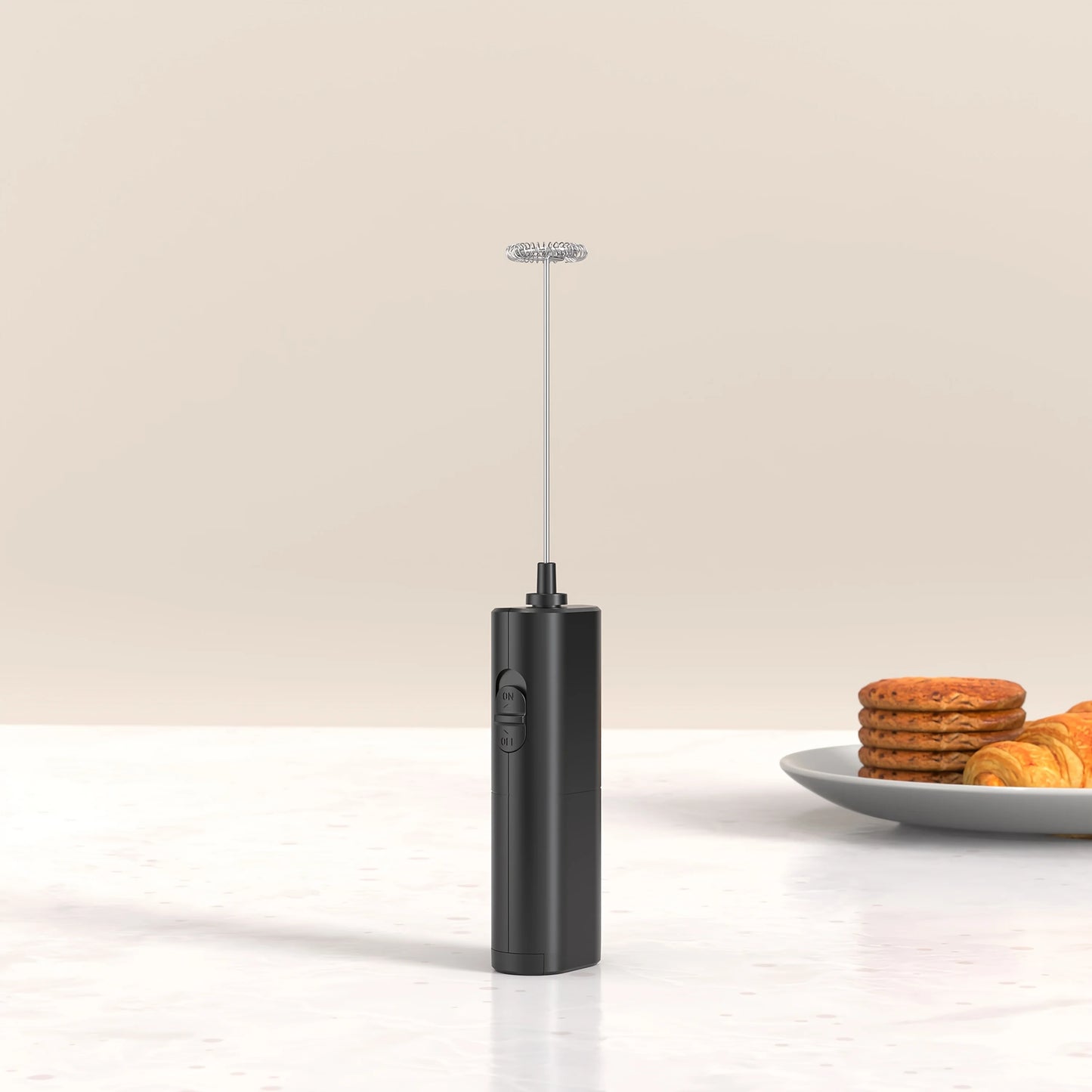 Electric milk frother, coffee frother, household mini milk frother, milk mixer, handheld wireless whipper.