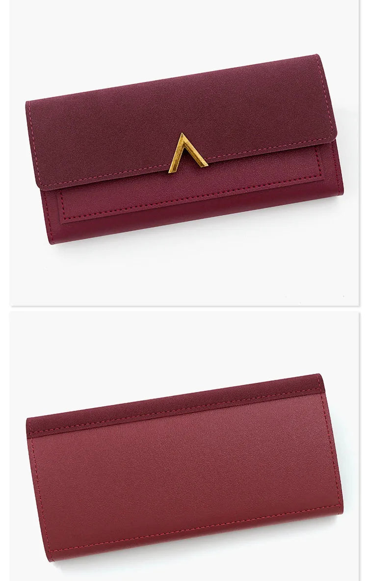 Long Purses For Women Wallet New Fashion Long Coin Purse Card Holder Small Ladies Wallet Female Hasp Mini Clutch billetera bolas.