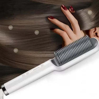 Hot Selling Professional Straight Hair Comb Portable Ceramic Coating Straight Hair Brush Salon Women'S Styling Tool.