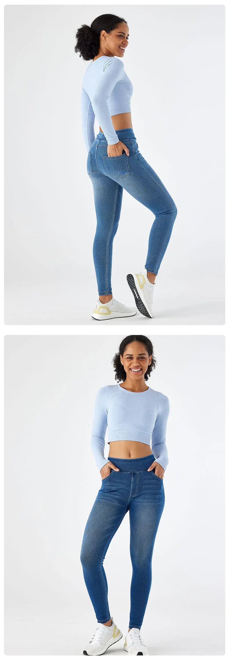 Jeans Women Denim Pant Long Pants Yoga Slim Mom Jeans High Waist Sheath Trousers Casual Pocket Y2k Streetwear Elegant Work 2025.