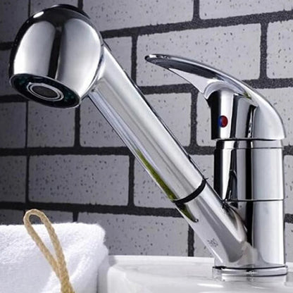 Home Kitchen Faucet Spray Sink Chrome Sprayer Shower Pull Out Replacement Head Kitchen Sink Faucet Spring Press Two Outlet Modes