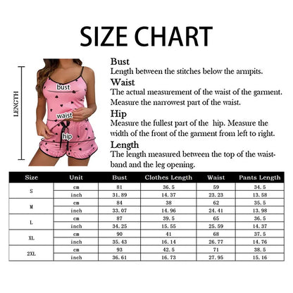 2Pcs Sommer Pyjamas Set für Frauen 2023 Sexy Hause Kleidung SleepwearTank Top Anzüge Shorts Nette Unterwäsche Nachtwäsche Weich Sleeveless