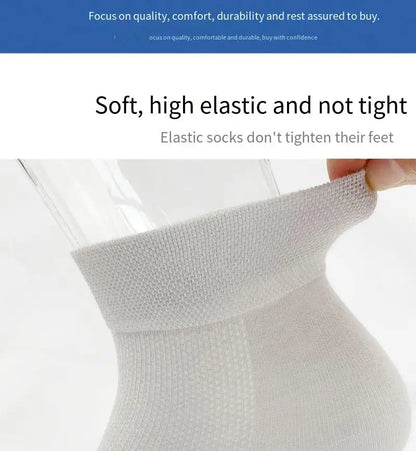 10 Pair Men's Summer Mesh Bamboo Fiber Socks Fashionable Breathable Business Socks Suitable For Sweaty Feet Casual Socks.