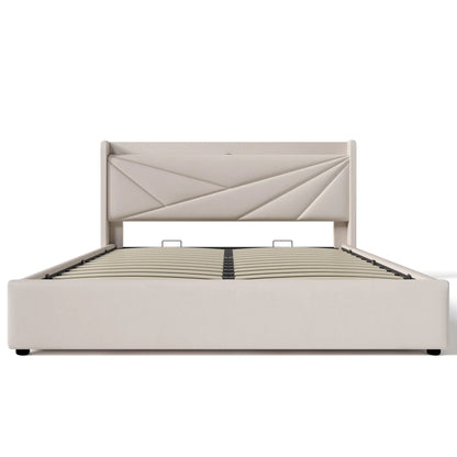 90/140/160/180 * cm Polster bett Doppel-Stauraum box mit USB-Typ-C-Lade kopfteil (Matratze nicht im Lieferumfang enthalten)