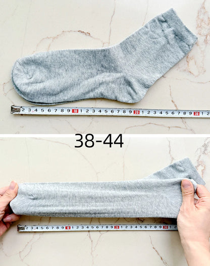 HSS 5/10 Pairs Men's Cotton Blend Socks Black Business Men Socks Soft Breathable Summer Winter for Male Socks Plus Size (6.5-14).