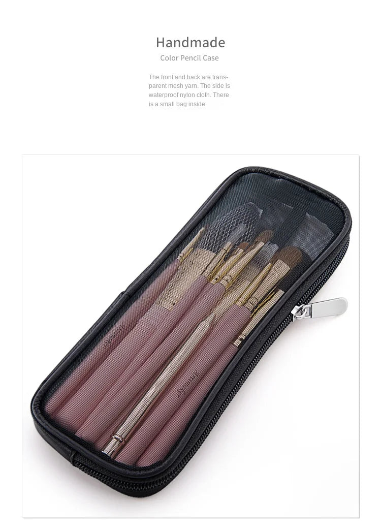 1 Pc Stand Cosmetic Bag for Women Clear Zipper Makeup Bag Travel Female Makeup Brush Holder Organizer Toiletry Bag.