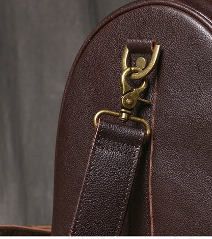 Vintage Herren Reisetasche klassische Business Umhängetasche Kopfs chicht Rindsleder Weekender Sporttasche Leder handtasche für Ehemann Geschenk
