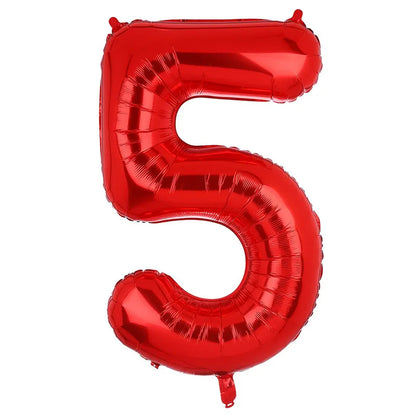 32 Zoll Regenbogen-Farbverlaufs-Zahlen-Folienballon 1-9 für Kindergeburtstag, Party-Dekoration, Babyparty, Brautparty, weitere Optionen verfügbar