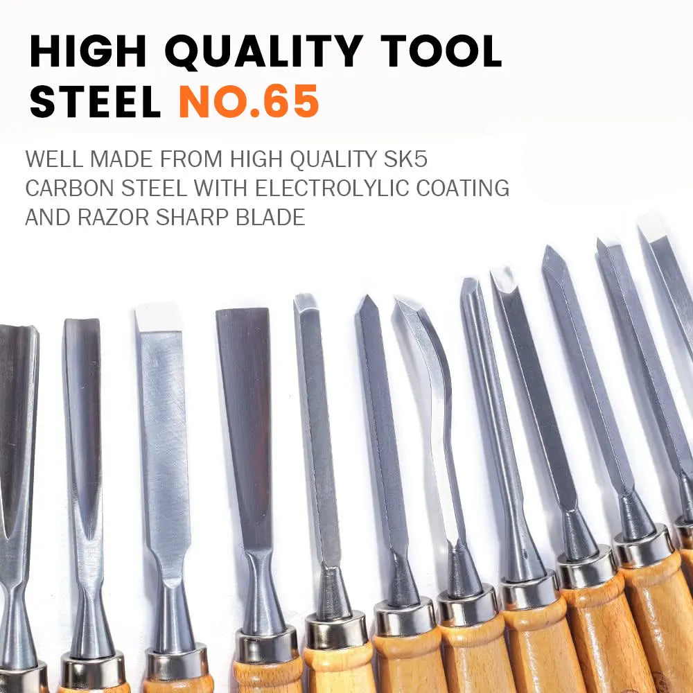 Motorsi 12PCs Holz Carving Meißel Holz Hand Werkzeug Set Carving Messer Set Holz Carving Bau Zimmerei Werkzeuge