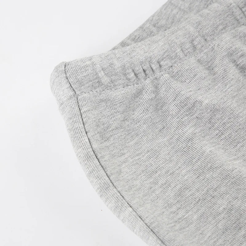 Apprabant Casual Fashion Drawstring High Waist Trousers Set Lace Up Flared Sleeve V Neck Twist Tops Plush Loose Pants Suit