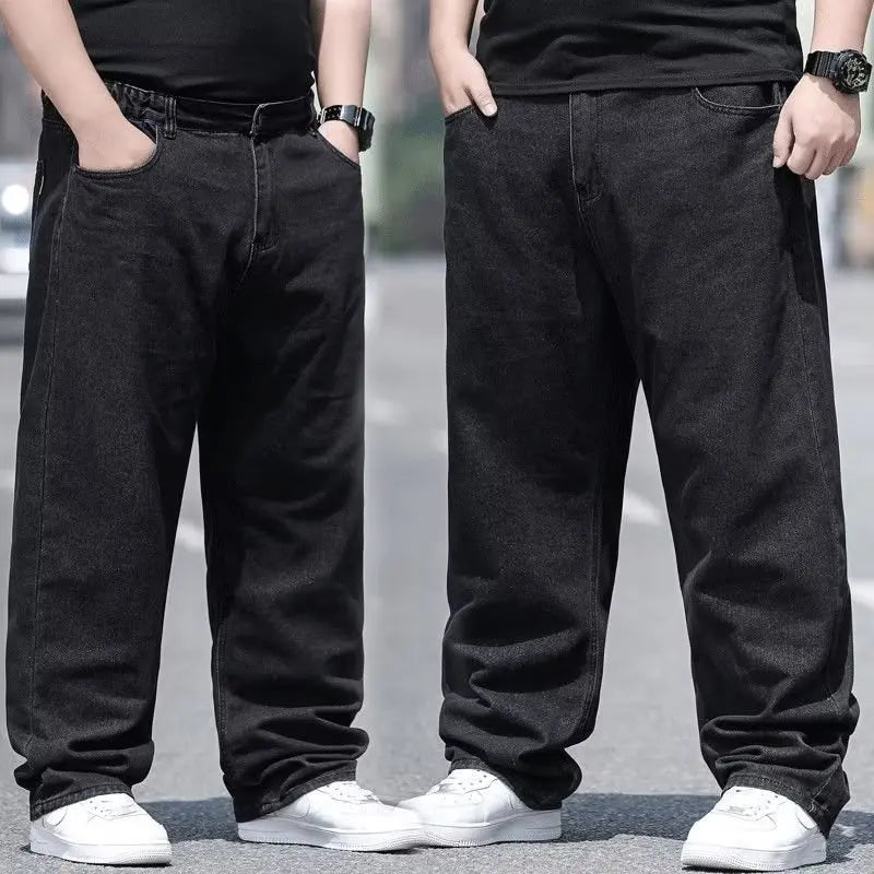 Oversize Jeans for Man Male Jeans Pants Denim Pants Men's Jean Big Size Baggy Y2k Mens Cargo Black New Wide Leg Trousers.