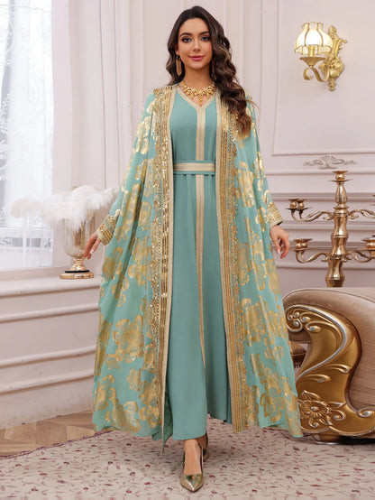 Eid Women Dress Muslim Abaya Embroidery Party Jalabiya Ramadan Long Dresses Abayas Vestidos Largos Kaftan Arab Long Robe 2025.