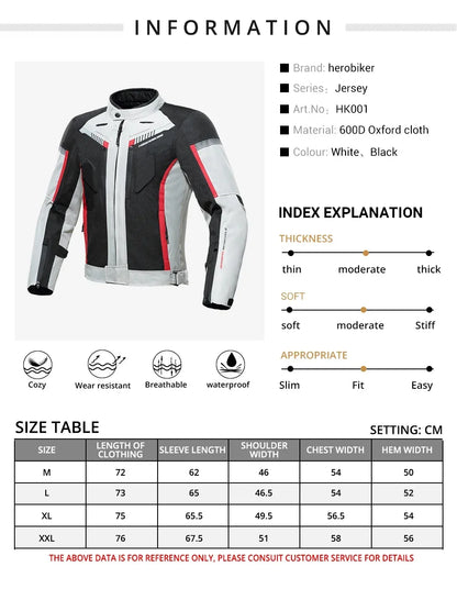 Best Selling Waterproof Motorcycle Jacket Man Racing Suit Wearable Motorcycle Jacket Motorcycle Pants Moto with EVA Protection.