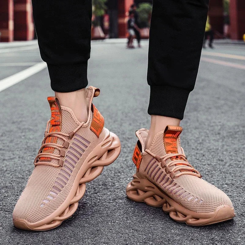 YRZL Men Shoes Sport Comfortable Sneakers Breathable Couple Running Shoes Women Tenis Sports Shoe White Walking Man Sneakers.