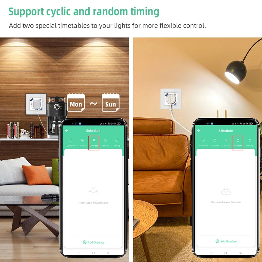 Alice Zigbee Tuya Smart EU-Wandsteckdose mit PD 20 W Typ C und einem Dual-USB-Schnellladegerät mit Power-Überwachungs-Glasplattenpanel.