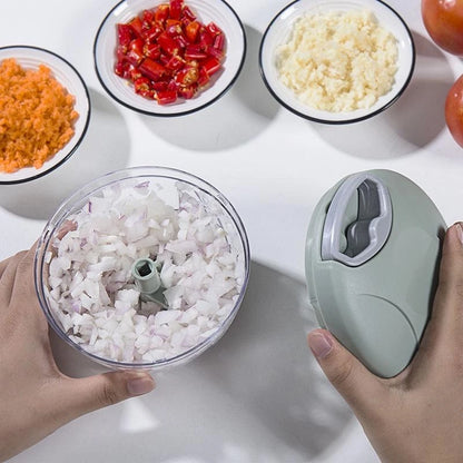 Midea Manual Garlic Chopper Meat Mincer Hand Pull Press Crusher Multifunctional Vegetable Chili Onion Cutter Kitchen Accessories.
