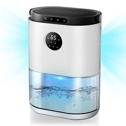 80oz Dehumidifiers for Home Appliances ,Auto Defrost, Ultra Quiet  Touch Control for Home Large Room Bathroom Garage RV Timing.