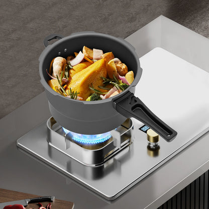 7L 24CM 80Kpa Ultra Wear-Resistant Medium Ratio Double Bottom Pressure Cooker Aluminum Alloy Pressure Cooker For Cooking Stewing