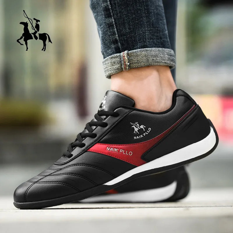 Men Shoes Flat Sports Shoes Lightweight Flat Shoes Simple Fashion Travel Shoes Walking Leather Running Shoes Sneakers.