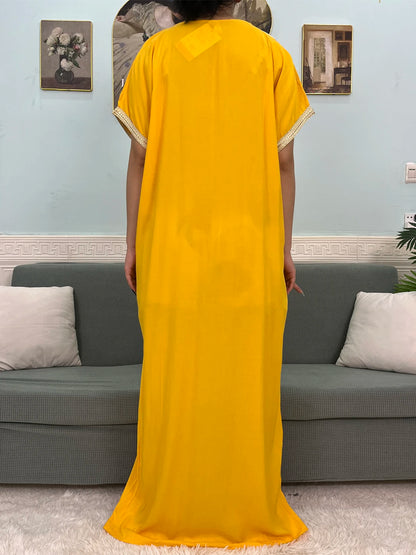 Muslimische Reine Abayas Für Frauen Dubai Baumwolle Applikationen Lose Fit Femme Robe Türkei Islam Traditionelle Kleider Mit Kopftuch Turban