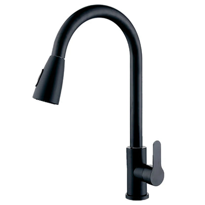 Kitchen Faucets Brushed Nickel Pull Out Kitchen Sink Water Tap Deck Mounted Mixer Stream Sprayer Head Hot Cold Taps Sliver