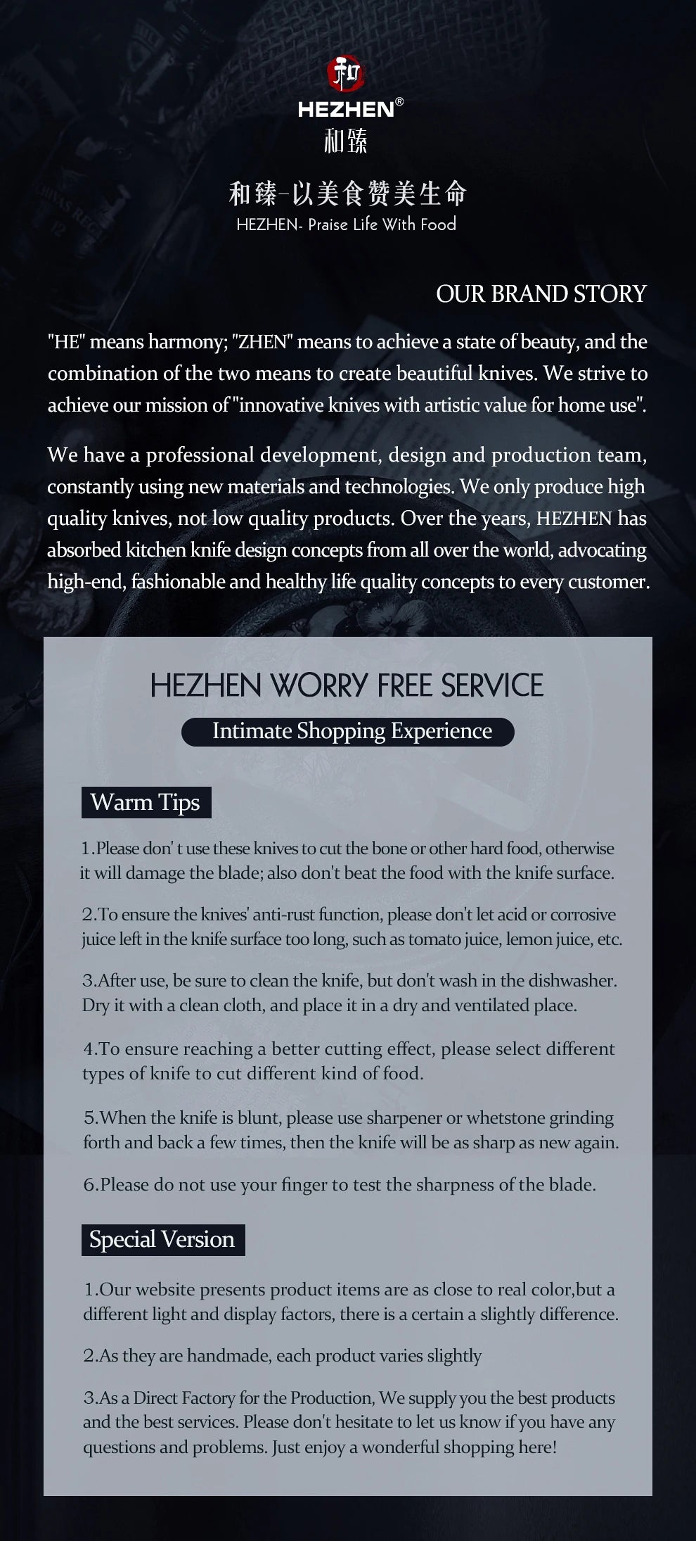 HEZHEN 1PC-5PC Kitchen Knife Set Chef Utility Stainless Steel 3 Layers Composite Steel Santoku Nakiri Kitchen Accessories.