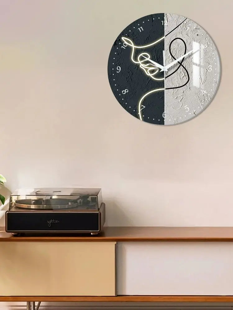 [maßgeschneidert] Drucken Sie Ihre Fotos auf der Uhr, Wandkunstuhr, Quarzuhr, stille Uhr, ideengeschenk 12/14 Zoll