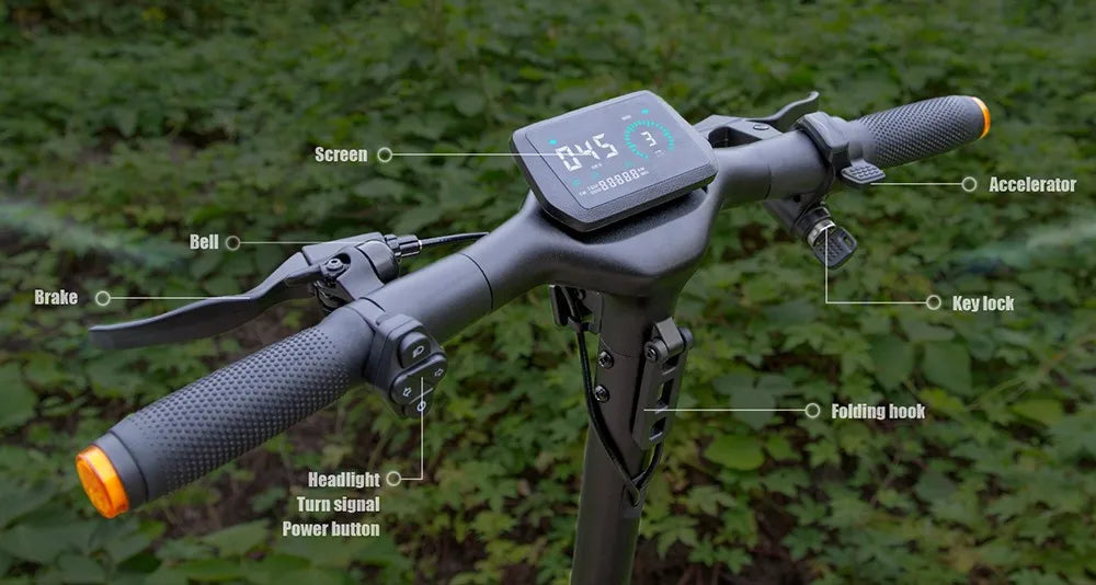 Kukirin A1 Folding Electric Scooter, 800W 48V 13Ah Battery, 10 "Vacuum Tire, 45 km/h Max Speed 45km Range Front & ReverDisc Brake.